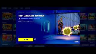 TUTORIAL FORTNITE 400 LEVEL EASY DEATHRUN  ISLAND CODE  HOW TO ENTER [upl. by Zsuedat]