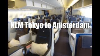 KLM World Business Class Tokyo  Amsterdam [upl. by Virgin]