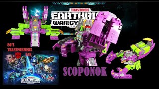 TRANSFORMERS EARTHRISE TITAN CLASS SCORPONOK TOY REVIEW [upl. by Laira268]