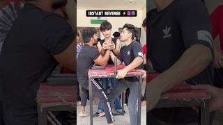 Hook vs toproll revenge⚡️😈armwrestling armworkout armwrestlingchalleng practice viral speed [upl. by Aicirpac]