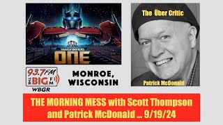 TRANSFORMERS ONE 2024 Film Review on WBGRFM by Patrick McDonald Sept 19 2024 [upl. by Nalro]