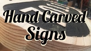 Hand Carved Signs [upl. by Vardon]