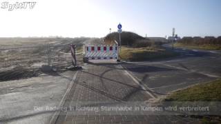 Radweg zur Sturmhaube in Kampen wird verbreitert [upl. by Leahcimluap]