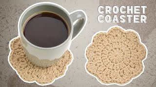 Easy Crochet Coasters  Free Crochet Coaster Pattern for Beginners [upl. by Eniamert]