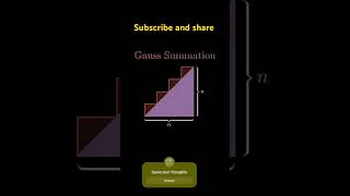 Gauss Summation [upl. by Weinstein]