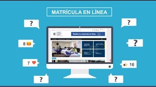 Procedimiento para realizar la matrícula en línea [upl. by Barbara]