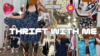 Thrift with me on a nice day Try on and haul [upl. by Allets]