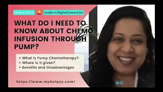 What Do I Need to Know about Chemotherapy Infusion Through Pump [upl. by Soalokcin]