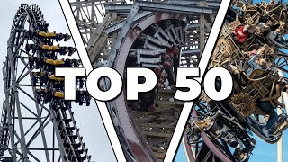 Top 50 Roller Coasters in the World 2023 [upl. by Sallyann334]