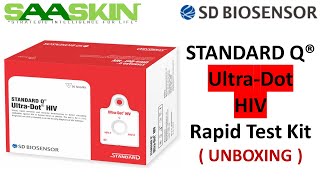 Standard Q UltraDot HIV AB Rapid Test Kit  UNBOXING  SD Biosensor [upl. by Gemini474]