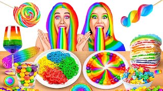 RAINBOW HACKS  Mystery Buttons Challenge Pop It DIY’s And Crafts by 123 GO FOOD [upl. by Anniroc553]