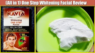 Navia One Step Whitening Facial Review Benefits Price Side Effects  Men Mask Cleanser amp Scrub [upl. by Martguerita]