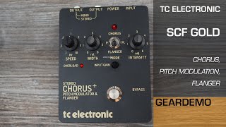 TC Electronic  SCF Gold No Talk Gear Demo [upl. by Hedwiga]