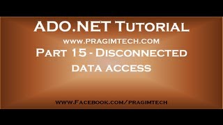 Part 15 Disconnected data access in asp net [upl. by Maura]