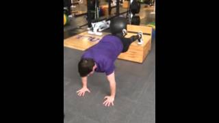 Elevated Scap Pushups [upl. by Ateloiv]