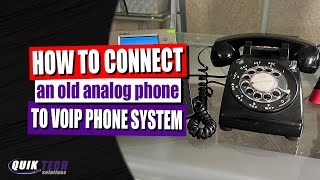 How I Connected A Rotary Phone To VoIP Phone System [upl. by Luar586]