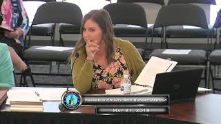 Cabarrus County Commissioners Budget Meeting  Day 1  05212019 [upl. by Armat534]