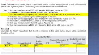 Learn How to Record in a Sales Journal Exercise 71 [upl. by Esmerolda]