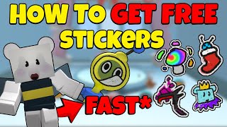 How To GET RAINBOW Stickers FAST in Bee Swarm Simulator Free [upl. by Safire]