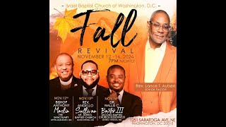 Fall Revival  Night One  November 12 2024  Bishop Anthony Maclin [upl. by Brunhild]