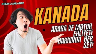 KANADADA ARABA VE MOTORSIKLET EHLIYETI ALMANIN YOLLARI  TEK VIDEO [upl. by Yorle942]