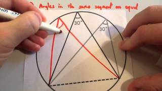 Circle Theorems  Corbettmaths [upl. by Auhso442]