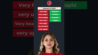 Use advanced English words Instead of VERY englishlesson english learnenglish englishtips [upl. by Pansy]