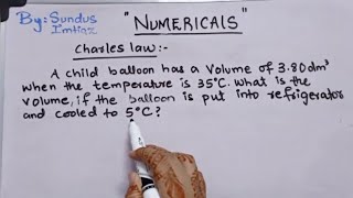 Boyles Law amp Charles Law Numerical Problems  Practice Problems in UrduHindi [upl. by Acireh]