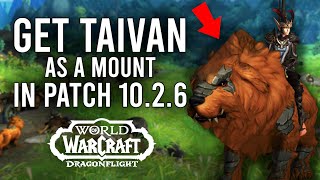 How To Get TAIVAN As A Mount In 1026 A World Awoken Achievement Dragonflight Guide [upl. by Zapot]