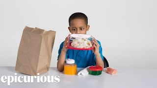 Kids Try 100 Years of Brown Bag Lunches from 1900 to 2000 [upl. by Llevert]