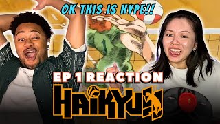 FINALLY WATCHING A SPORTS ANIME 🏐  Haikyuu Ep 1 FIRST TIME REACTION [upl. by Moira]