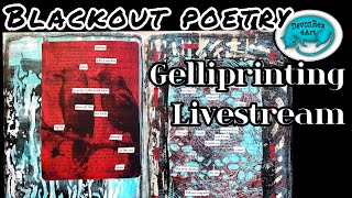 Blackout Poetry with Gelliprinting [upl. by Isolda]