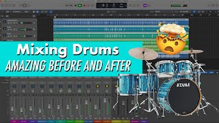 Beautiful Mixed Drums VS Lousy Unmixed DRUMS [upl. by Einoj]