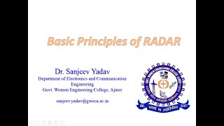 RADAR Basic Principles [upl. by Benedetto560]