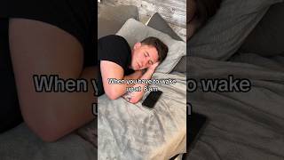 When you snooze your alarm a few too many times 😂😂 snooze sleeping comedy funny relatable [upl. by Euqram]