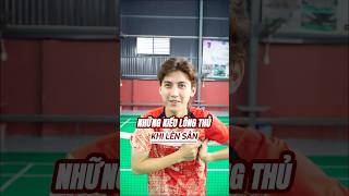 Những Kiểu Lông Thủ Khi Lên Sân  badminton vnb caulong shortsvideo shorts [upl. by Sug]