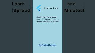 Master Cascade  amp Spread  Operators for Cleaner Code coding flutter programming dart [upl. by Ammeg710]