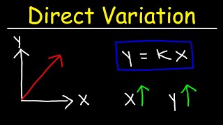 Direct Variation  Basic Introduction  Algebra [upl. by Saito]