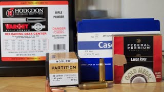 308 Win Load development 150 gr Nosler Partition with Hodgdon Varget [upl. by Chemosh]