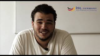 Amro from Egypt  How is life in Germany and to study at ISL Sprachschule [upl. by Obe]