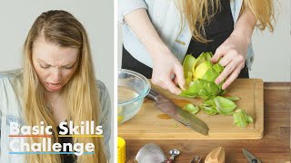 50 People Try to Remove Artichoke Hearts  Basic Skills Challenge  Epicurious [upl. by Trebmal468]