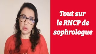 Tout sur le RNCP de sophrologue [upl. by Yadseut557]