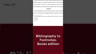 Bibliography into footnotes  Book Turabian Citation Help [upl. by Eleanora]