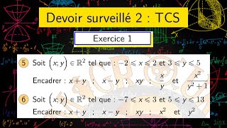 Encadrement d’un nombre réel  L’ordre dans l’ensemble R — Exercice — Devoir de maths — TCS [upl. by Okia754]