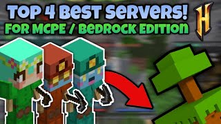 Top 4 BEST Hypixel Like Skyblock Servers For Mcpe Bedrock Edition Minecraft 2022 PS4 XBOX [upl. by Gautious]