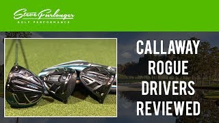 CALLAWAY ROGUE DRIVER REVIEW  STANDARD SUB ZERO amp DRAW MODELS TESTED [upl. by Onileba85]