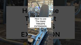 How to Use the Hoist Triceps Extension [upl. by Strepphon]