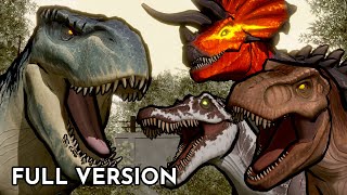 VRex vs Trex Spinosaurus Ultimasaurus  Animation Full Version [upl. by Karia]