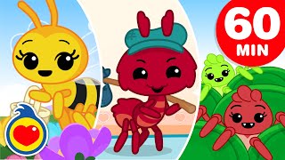 Abejita Chiquitita 🐝 Y Muchas Más Canciones Infantiles de Insectos 60 Min 🐜 Plim Plim 🕷 [upl. by Cirred]