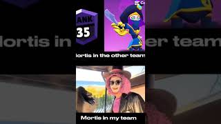 Morti in her team vs in my team brawlstars comedy humor [upl. by Elik]